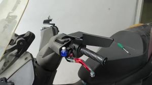 Motorcycle Universal Rearview Mirrors Wind Wing Rotating Side Mirrors