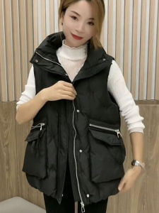Thickened Vest with Large Pockets for Women