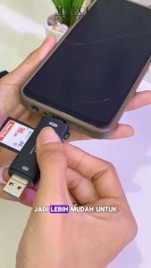 MTECH Card Reader OTG 3 in 1 High Speed CR 30 Type C USB 2.0 Micro USB To TF Memory Card & SD Card