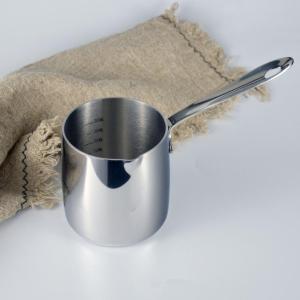 ถ้วยนมสแตนเลสหนา 18/10 อบ ละลาย เบเกอรี่ นมร้อน ถ้วยน้ำชา ถ้วยน้ำมัน ขนาดเล็ก สำหรับผู้ใหญ่ สไตล์ญี่ปุ่น ความลึก 9 ซม.