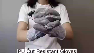 1 Pair Level 5 Cut Resistant Gloves Firm Non-Slip Grip Thin& Lightweight Durable & Foam Coated Touchscreen Compatible 3D