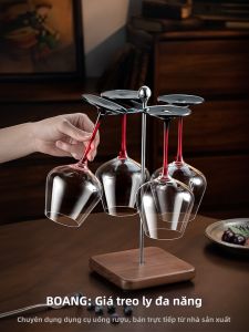 BOANG | Giá Đựng Ly Rượu Thép Không Gỉ Ngược Đầu
