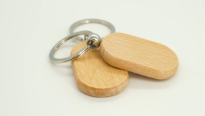 50pcs Blank Wooden Key Tag / Diy Blank Wood Engraved Keyring Gifts / Personalized Blank Wooden Plaque Keys