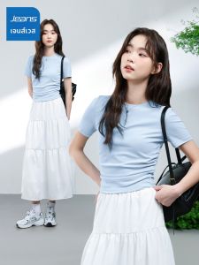 Jeanswest | Áo Thun Nữ Tay Ngắn Ôm Body Kiểu Ngắn