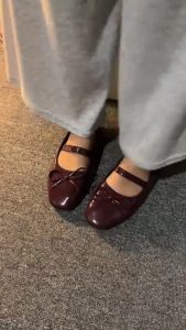 Flatshoes Wanita Mary Jane Casual Model Ballet Daily