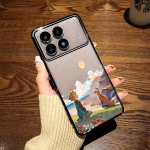 Creative Cartoon Oil Painting Little Prince Phone Case Transparent Silicone Shell for Xiaomi Redmi K90 K70e K80 MAX Note15/14Pro+