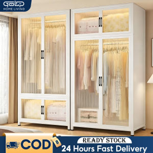 GOLD 4 Door Wardrobe Almari Baju 3 Pintu Almari Pakaian / Storage Cabinet Almari Baju/2 Warna (Tinggi 180CM)衣橱