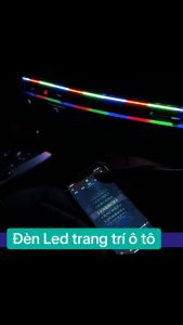 Đèn Led Viền Trang Trí Nội Thất Ô Tô acrylic full màu RGB nguồn USB 5V