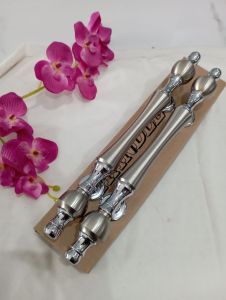 Handle Pintu Rumah Kuningan Besar Motif Dahlia Pegangan Pintu Kuningan