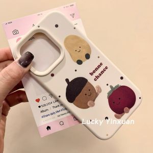 Potato Nut Creative Phone Case for Vivo Y200 Y100Y Full Cover Y78M/Y76S Anti-Fall Y73S Leather Texture Y53 Niche Y35M New Model Y33S Women