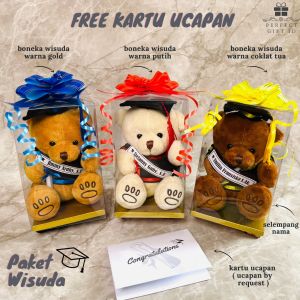 Boneka Wisuda / Boneka Wisuda Beruang / Hadiah Wisuda / Hadiah Graduation / Kado Wisuda