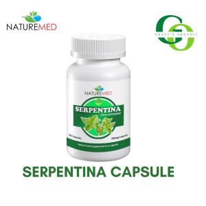 3 Bottles SERPENTINA CapsuleI Lower Sugar Level Cholesterol I 500mg 100 Capsule (NatureMed Serpentina Capsule)