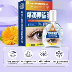 Dung Dịch Nhỏ Mắt HongKong Lutein Giảm Mỏi Mắt Khô Mắt - Giảm mỏi mắt - Bổ sung nước mắt - Nhìn rõ hơn - Cảm giác mát mắt - Chăm sóc mắt