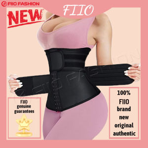 FIIO Waist Trainer Body Shaper Weight Loss Corset Trimmer Belt Waist Cincher Body Shaper Slimming Adjustable Double Belt with Zipper 7 Steel Bones Workout Trimmer Belt Sauna Sweat Corset