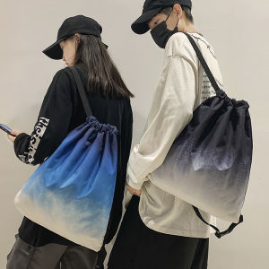 Casual Drawstring Backpack for Men And Women Suitable for Class Lightweight Waterproof Soft Shoulder Strap School Bag