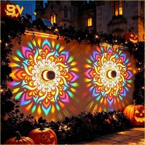 Solar Powered Sunflower Wall Light Outdoor Garden Decorative Sconce Patio Fence Pathway Landscape Night Lighting for Home