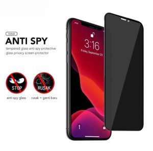 Tempered Glass Anti Spy Full List Iphone 14 Plus 14 Pro Max 15 Plus 15 Pro Max Anti Gores Privasi Privacy Glossy Glass