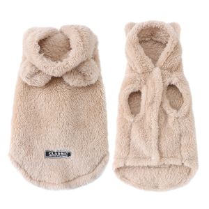 Soft Fleece Pet Dog Coat For Small Medium Dogs Cats Winter Warm Puppy Hoodie Sweater French Bulldog Jacket Chihuahua Clothes