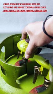 Nis Selang Paket Regulator Gas Klik Lock (N2 11BB) - Tekanan Rendah