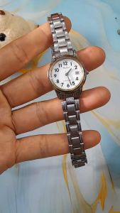 Đồng hồ nữ Falcon size:25mm có lịch second hand si nhật- đã qua sử dụng