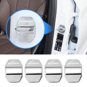 4PCS รถประตูล็อคสแตนเลสอุปกรณ์เสริมสําหรับ BMW Performance X7 G30 G20 G05 G11 E48 Series i4 G07 G06 G02