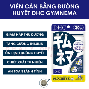 Viên uống cân bằng đường huyết DHC Gymnema 60 viên Nhật