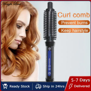 Hengfa Lina 2 In 1 Pro Ceramic Hair Curler Electric Comb Hair Brush Hair Curlers Roller Styling Tools Hair Curling Iron Multifunction