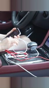 🚗 Bộ Sạc Xe Hơi Ô tô 60W 4 TRONG 1 – Sạc Nhanh USB C Tương Thích iPhone Huawei Samsung! ⚡