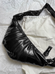 Lemaire Horn Bag Linen Coated New Style Croissant Texture Dumpling Bag Single Shoulder Slant Cross Chest Waist Bag