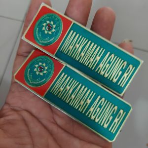 STIKER Plat motor MAHKAMAH AGUNG MA 1 SET