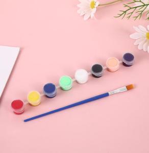 Children 3ml Acrylic paint pigment art Painting drawing DIY Wall painting Canvas Paper Ceramic Stone Paint Free Brush Kids Art 儿童涂鸦丙烯颜料