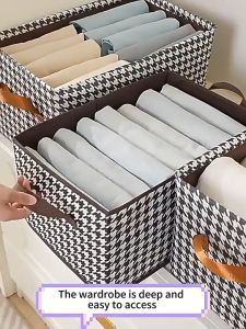 Household Steel Frame Storage Box for Clothes Foldable Clothes Organizer Waterproof Storage Box