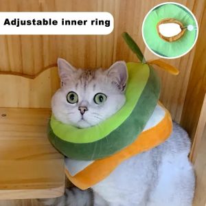 Elizabeth Collar Adjustable Pet Protective Collar Pet Recovery Collar After Surgery Elizabeth Collar Avocado Design