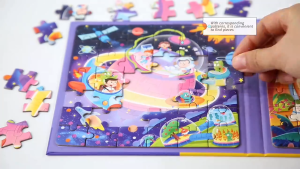 Kids Corner Jigsaw Puzzle Cross Educational Mind Game Puzzle Holiday Gift Animal Party Paper Board for Kids
