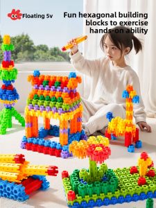 FUZAO | Khối Xây Hình Lục Giác Giáo Dục cho Bé Trai 6-12 Tuổi