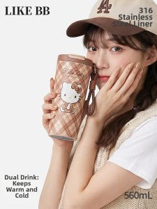 LIKE BB | Insulated Cup with Straw for Coffee  Portable Attractive