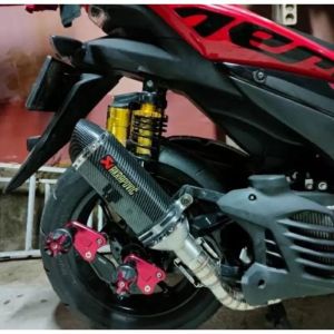 Knalpot Racing Akrapovic Carbon Nmax old Aerox New Vario 125 150 Pcx Beat fi Lexi Scoopy Adv Genio Dll