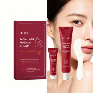 EELHOE | Facial Hair Removal Cream Painless Gentle Hair Remover for Face Non-Irritating Nourishing Formula Smoothing Skin Care Depilatory