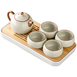 XIANGYE | Single Person Tea Set with 1 Teapot and 2 Cups for Home or Office Use