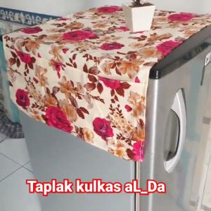 Taplak / sarung kulkas bahan katun 105x50