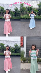 TABINA Setelan Rok Anak Perempuan sampai Remaja Seri Dyza usia 5 hingga 16 tahun
