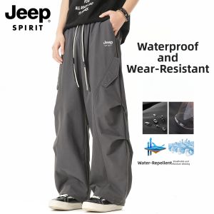 JEEP SPIRIT | Outdoor Hiking Umbrella Pants Loose Straight Leg