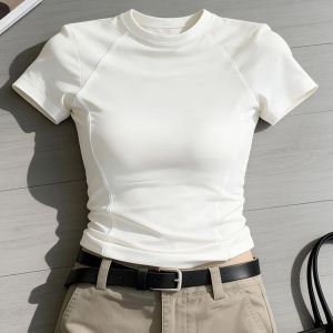 V.C.I | Stylish Unique Bone Line Short Sleeve T-Shirt