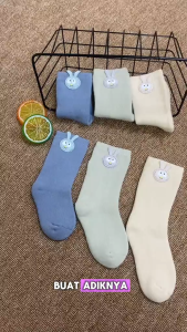 (Cotton) Kaos Kaki Bunny Bayi - 5 Tahun / kaoskaki Laki Perempuan Baby 6-18 3-6 0-12 Bulan 1 2 3 4 Tahun Import Impor Korea Baby Socks