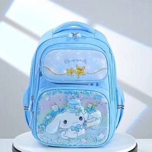 (SG Seller) Sanrio Kuromi Cinnamoroll Primary School Bag Children Girls Backpack Light Weight Waterproof School backpack Girls Gift