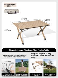 Mobi Garden | Portable Folding Egg Roll Table Aluminum