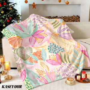 Beast Kingdom | Pastel Paradise Winter Summer Flannel Blanket Throw Fleece Soft Fuzzy Plush Cozy Fleece Blankets for Sofa Ideal Gifts