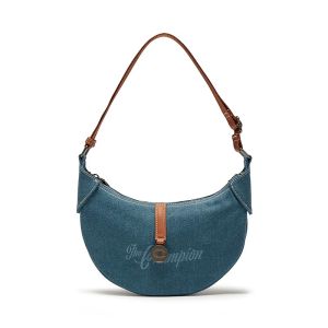 Champion | New Fashion Shoulder Underarm Bag Moon-shaped Denim
