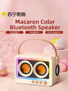 Wireless Bluetooth Speaker Dual Speakers RGB Lighting Mini Desktop Sound System Home Audio Gift Letv Wireless Speaker