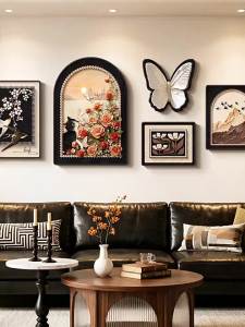 HAIMASHENGKANG | Vintage French Decorative Painting Butterflies Roses Cats